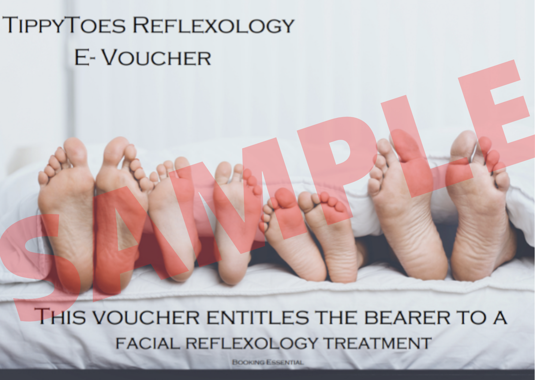 Facial Reflexology Treatment Voucher Sample